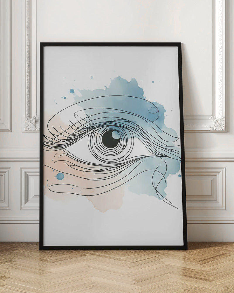 Optometrist wall art with blue accents - set of 3 prints - Drawnify